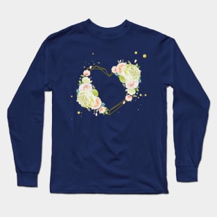 Love wreath flower roses Long Sleeve T-Shirt